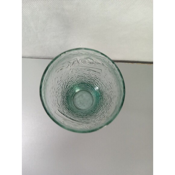 Vintage 16 oz Coca-Cola Glass Pebbled Dimpled Textured Georgia Green COKE - Picture 5 of 7